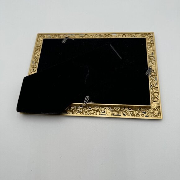 4 x 6 enameled photo frame flower floral home decor colorful blue red green - Picture 9 of 12